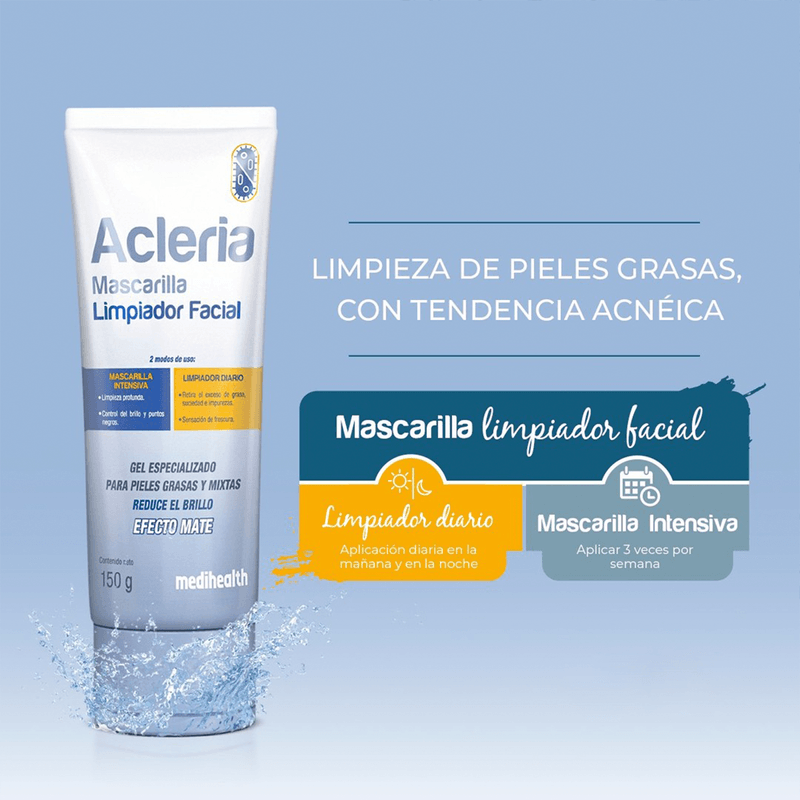 Acleria mascarilla limpiador facial x 150g