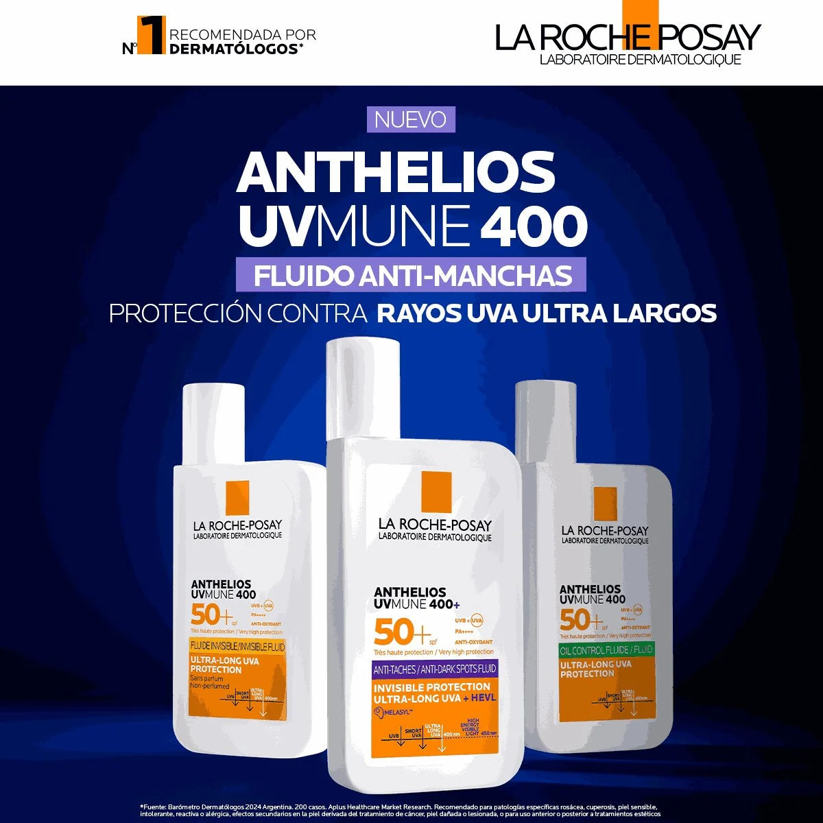 ANTHELIOS UVMUNE 400 FLUIDO ANTIMANCHAS SPF50+