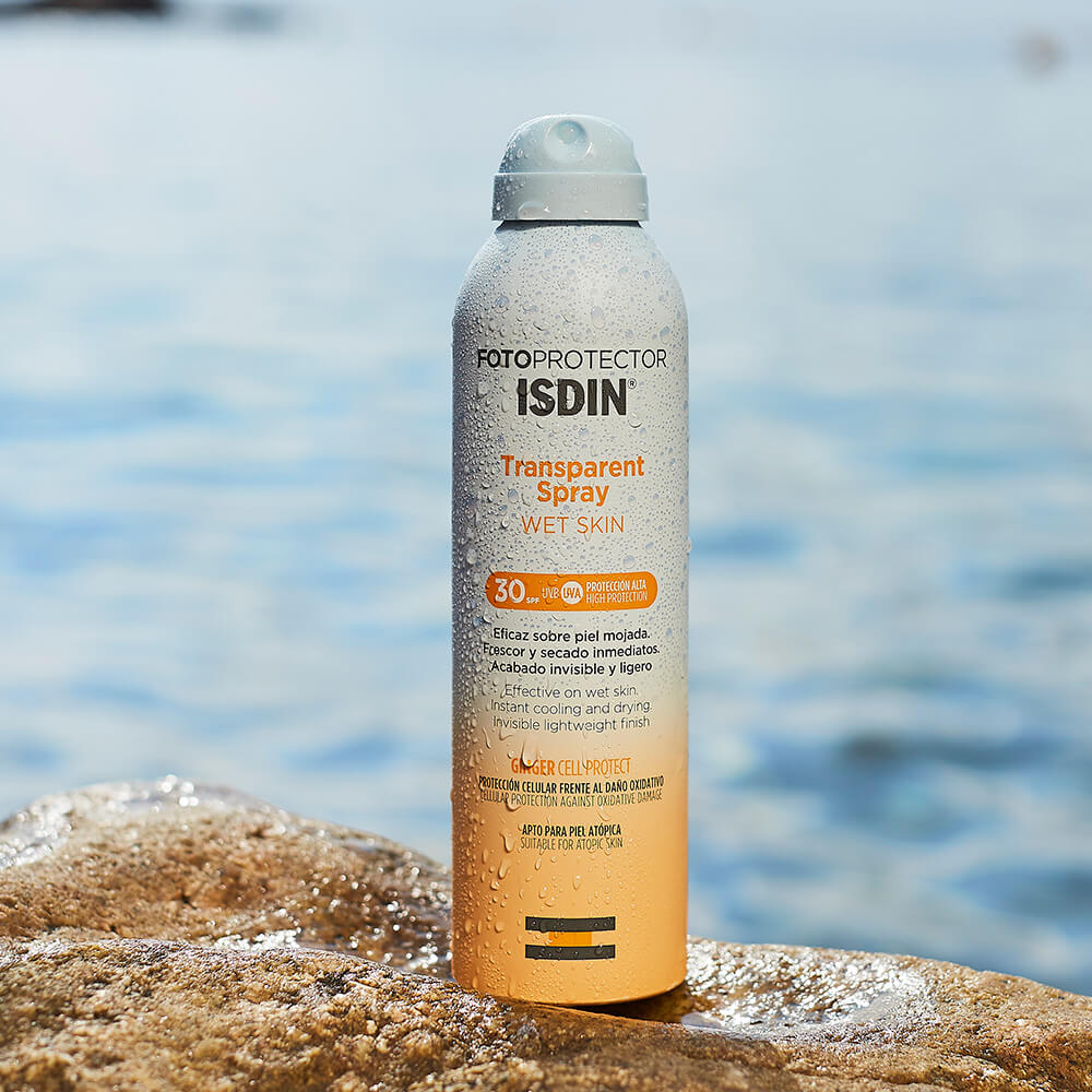 FOTOPROTECTOR ISDIN TRANSPARENT SPRAY WET SKYN 250 ml